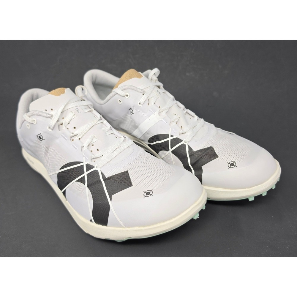 On Running Cloudspike 1500 Undyed White/Mint Track Spikes Shoes Women's 10